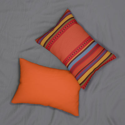 Mexican Pattern Spun Polyester Lumbar Pillow