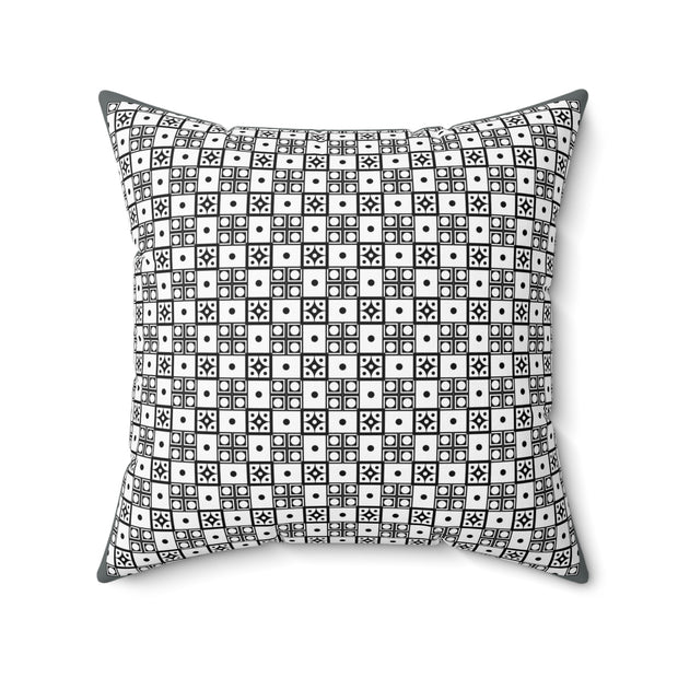 Background of seamless dots  Spun Polyester Square Pillow
