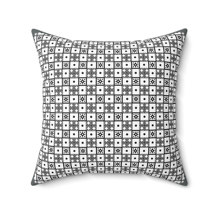 Background of seamless dots  Spun Polyester Square Pillow
