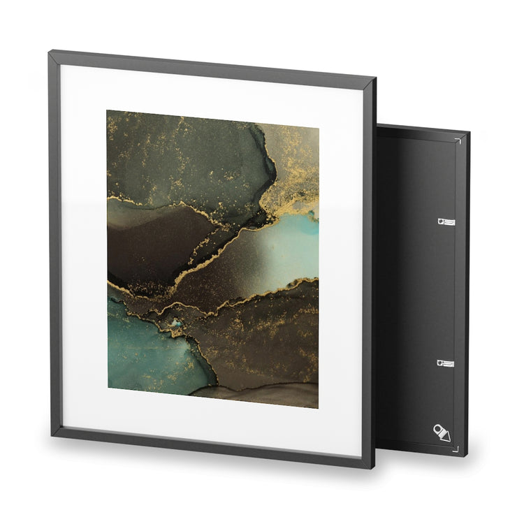 Abstract Blots Framed Posters, Matte