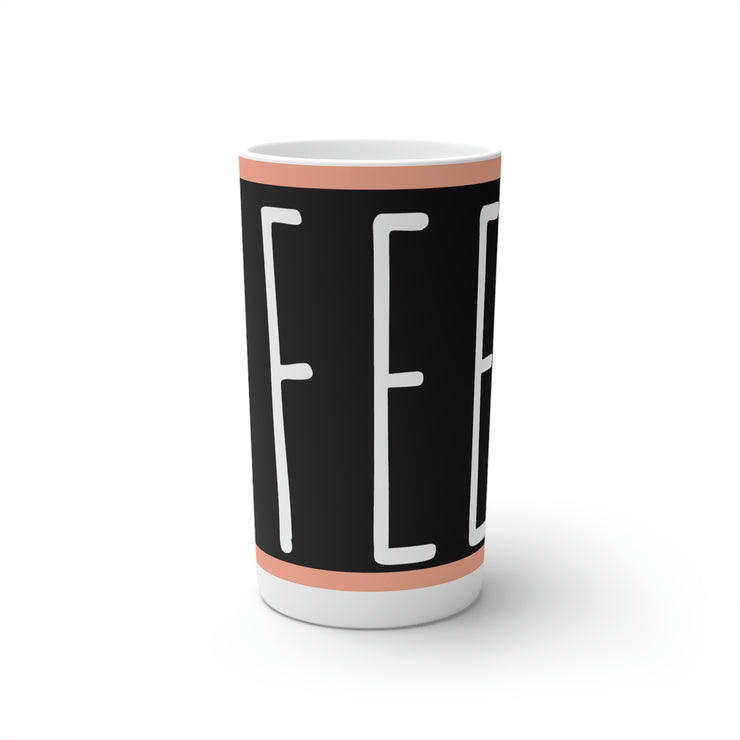 Black Coffee Conical Coffee Mugs (3oz, 8oz, 12oz)