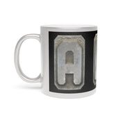 Set of capital letters Metallic Mug (Silver\Gold)